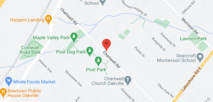 map of 333 Chartwell Rd